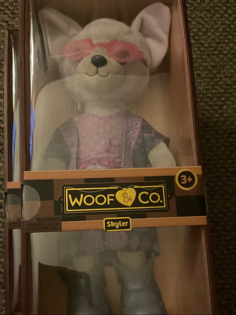 Skyler Plush Fashion Doll - White & Pink
